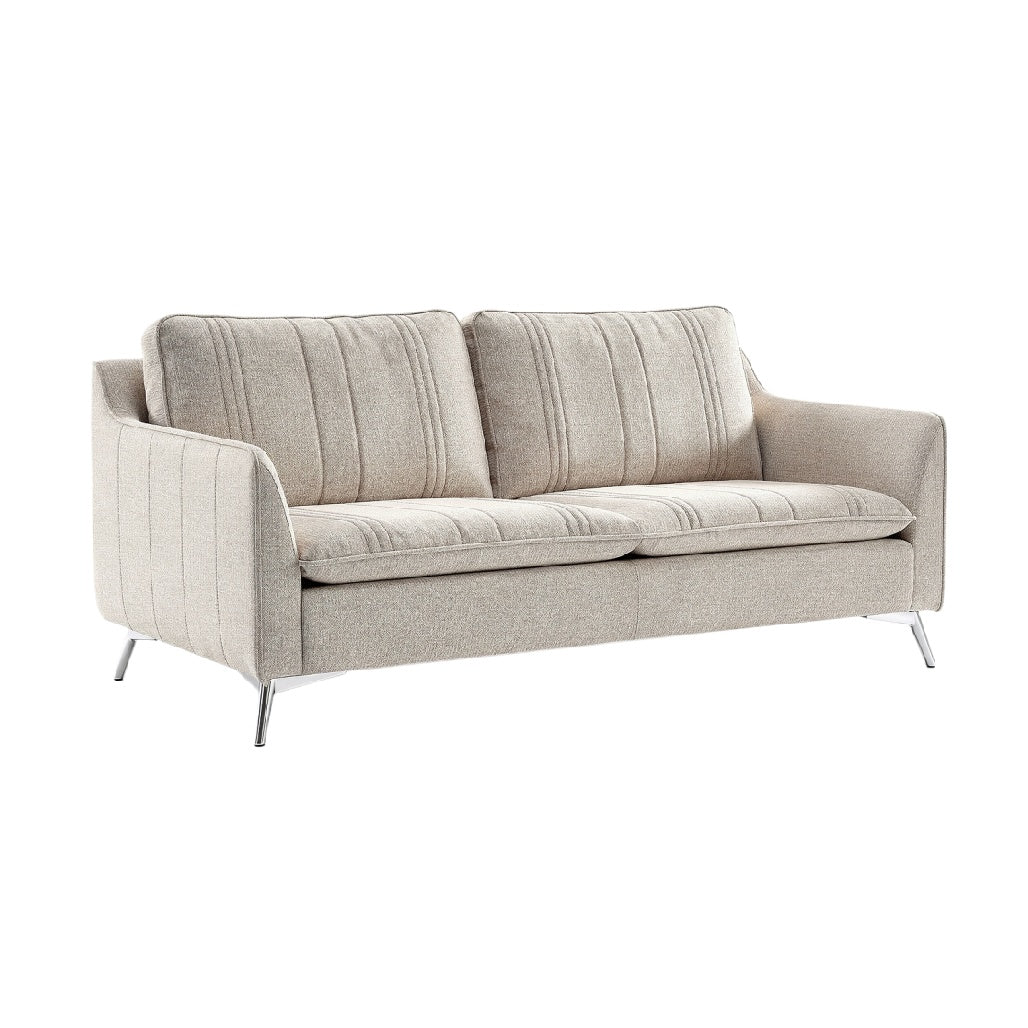 ### Tytuł techniczny w języku polskim:

**Stylowa sofa z głębokim siedziskiem i metalowymi nogami**